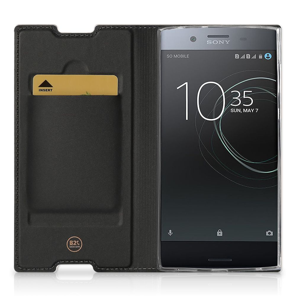 Sony Xperia L1 Book Wallet Case Donker Hout