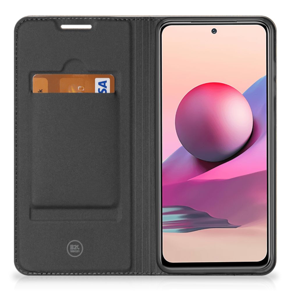 Xiaomi Redmi Note 10 4G | 10S | Poco M5s Book Wallet Case Donker Hout