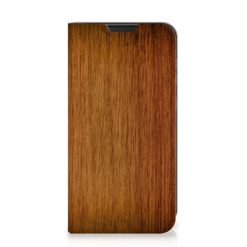 Samsung Galaxy Xcover 5 Book Wallet Case Donker Hout