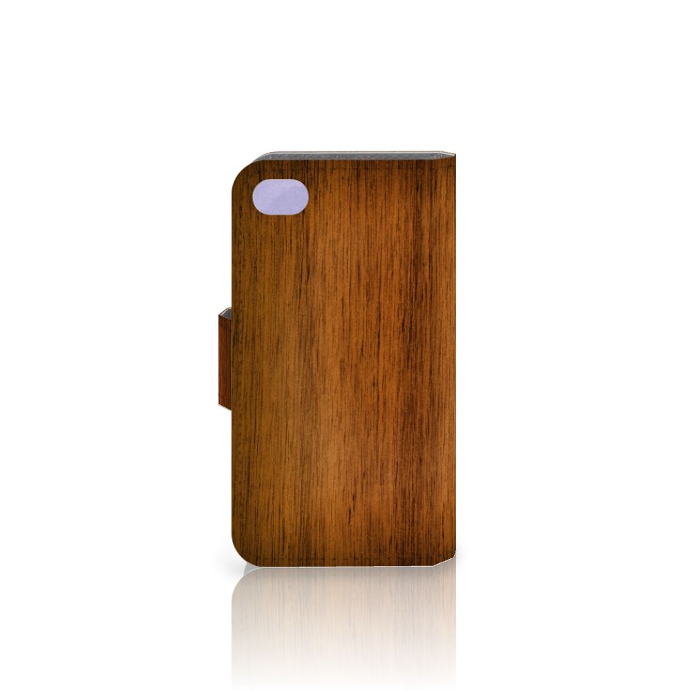 Apple iPhone 4 | 4S Book Style Case Donker Hout