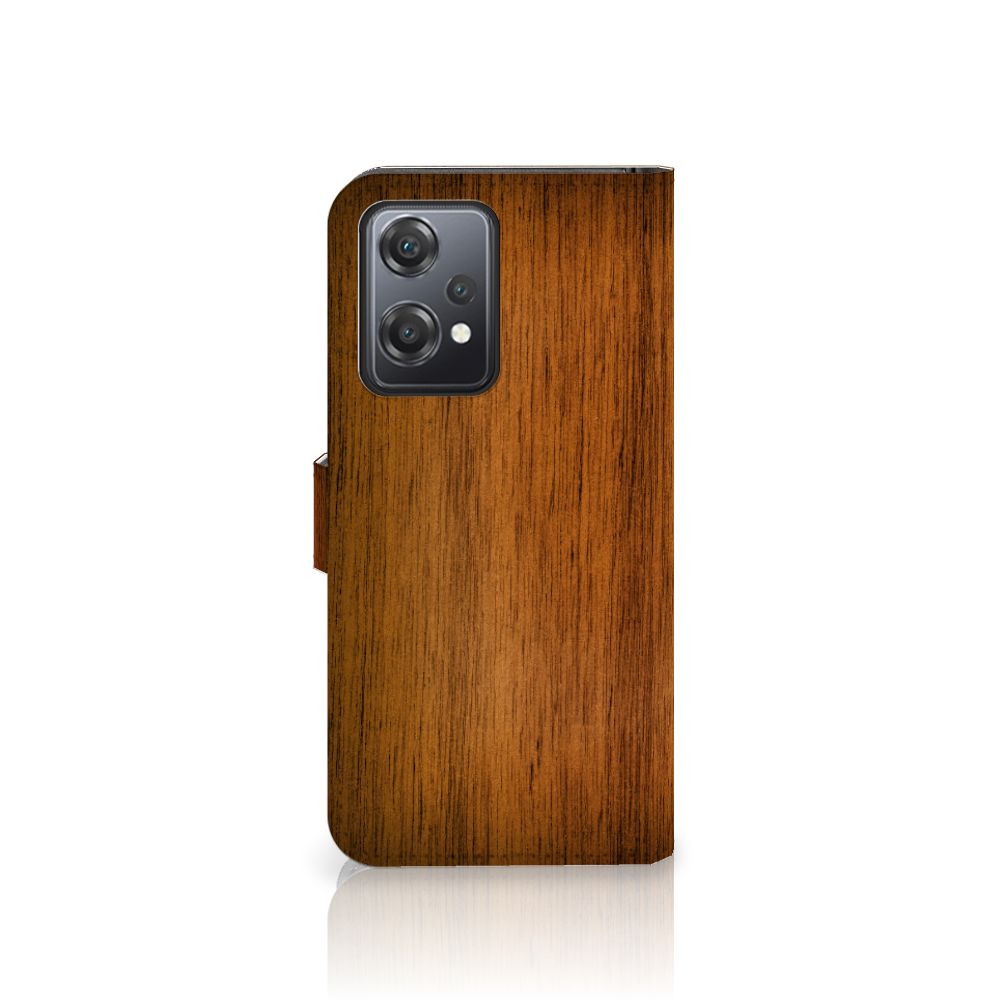 OnePlus Nord CE 2 Lite Book Style Case Donker Hout