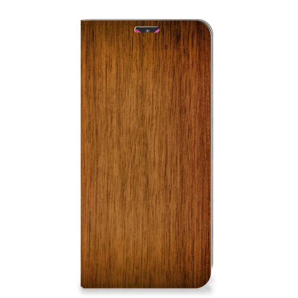 Samsung Galaxy M20 Book Wallet Case Donker Hout