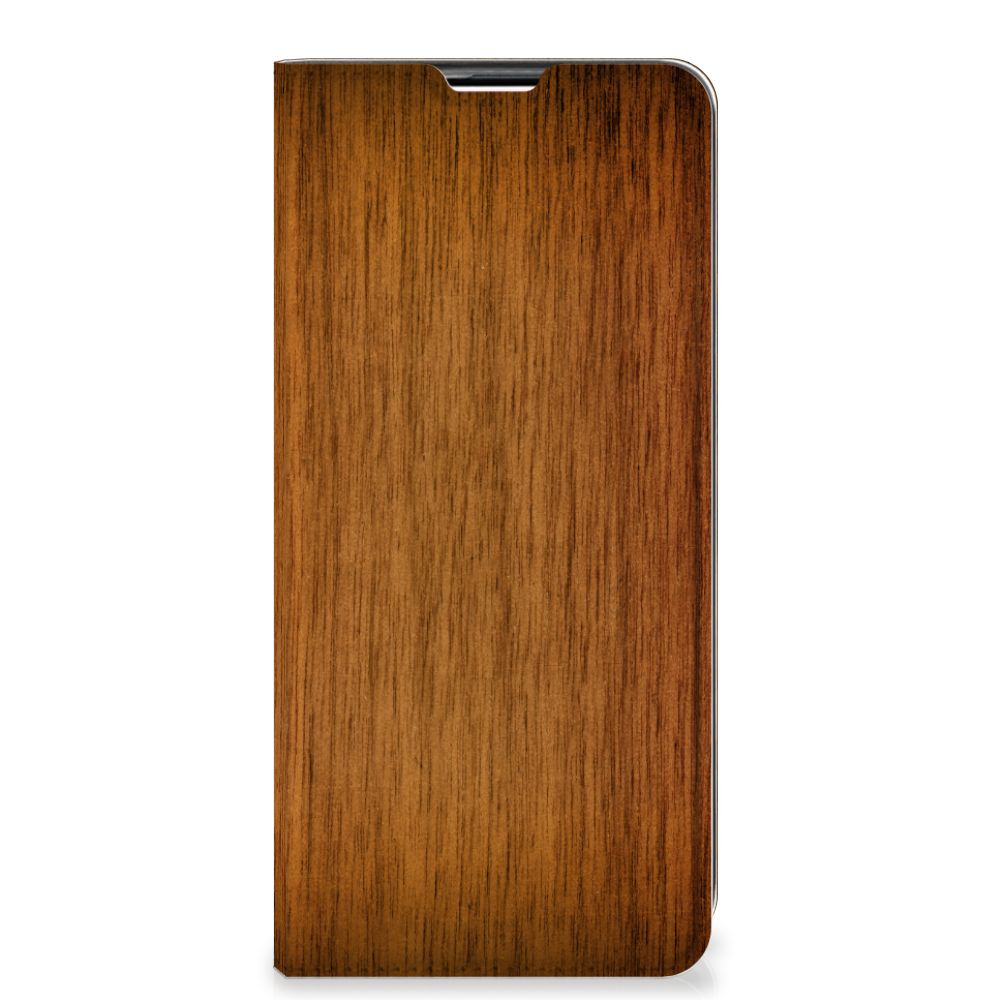 Samsung Galaxy Note 10 Lite Book Wallet Case Donker Hout