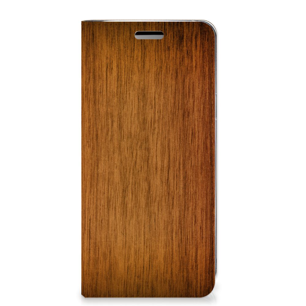 Samsung Galaxy S9 Book Wallet Case Donker Hout