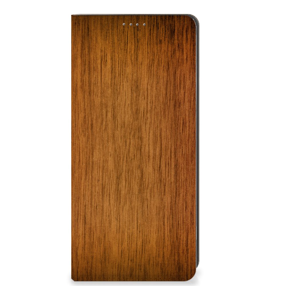 OPPO A78 | A58 5G Book Wallet Case Donker Hout