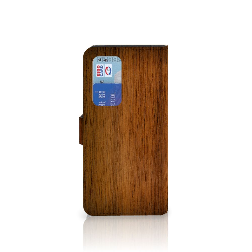 Huawei P40 Pro Book Style Case Donker Hout