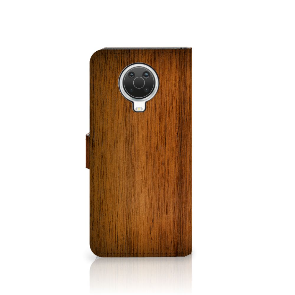 Nokia G10 | G20 Book Style Case Donker Hout