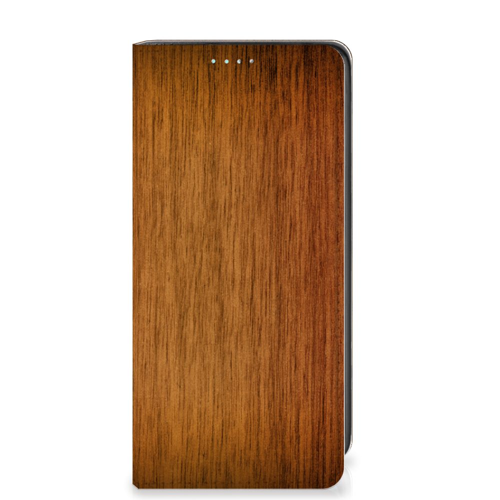 Samsung Galaxy A41 Book Wallet Case Donker Hout