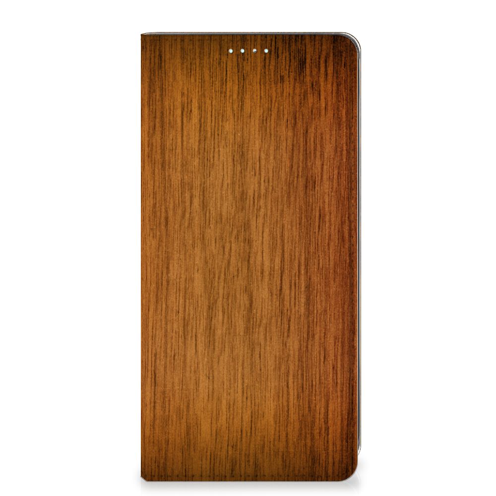 Samsung Galaxy A71 Book Wallet Case Donker Hout