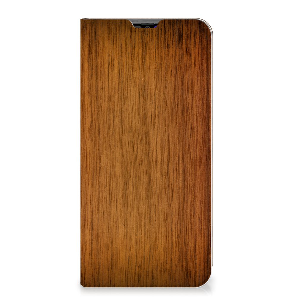 Samsung Galaxy A70 Book Wallet Case Donker Hout