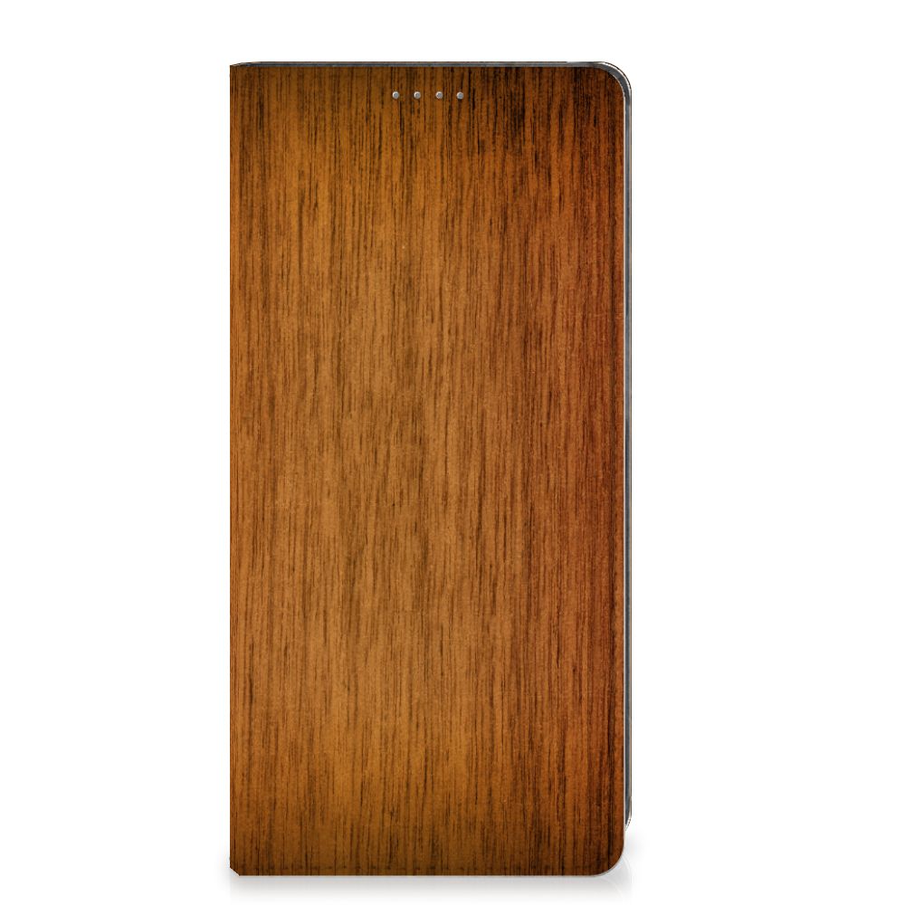 Samsung Galaxy A34 Book Wallet Case Donker Hout