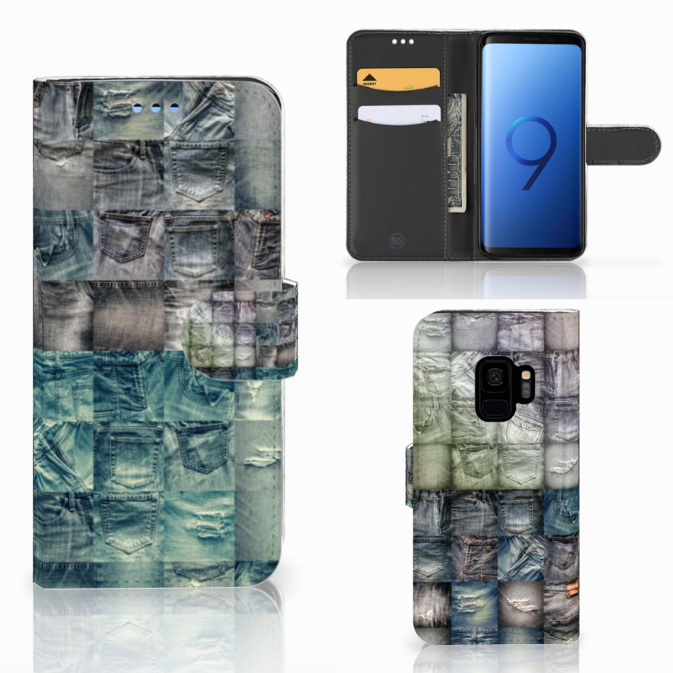 Wallet Case met Pasjes Samsung Galaxy S9 Spijkerbroeken