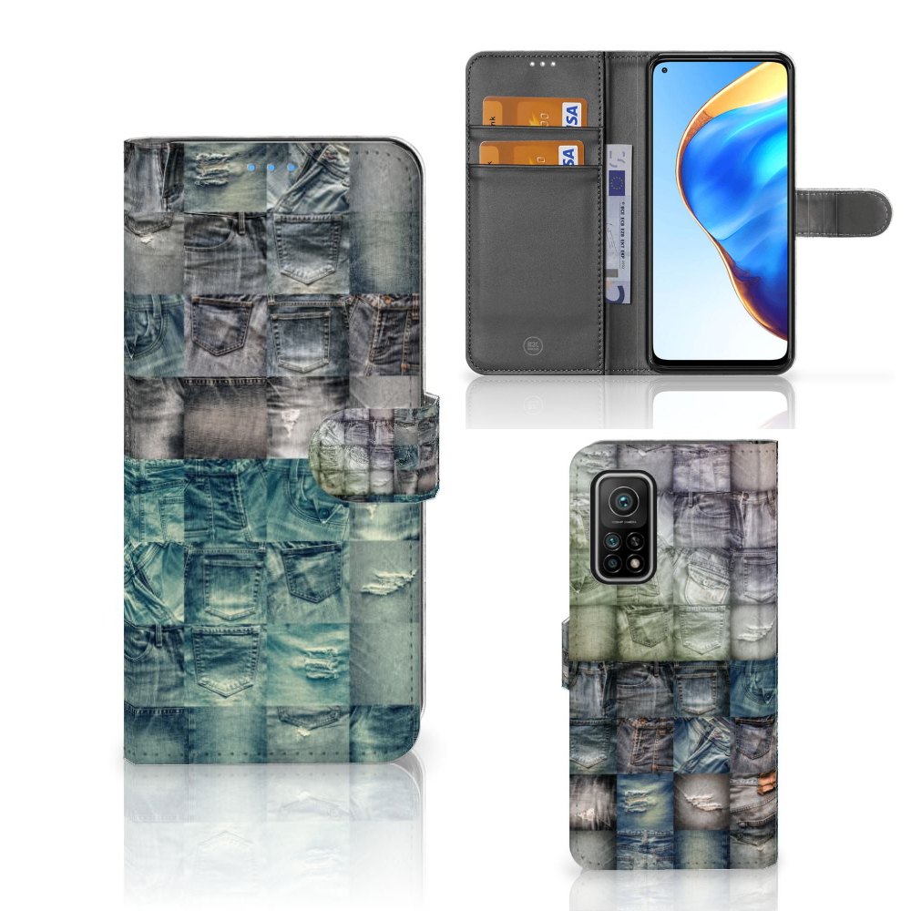 Wallet Case met Pasjes Xiaomi Mi 10T Pro | Mi 10T Spijkerbroeken