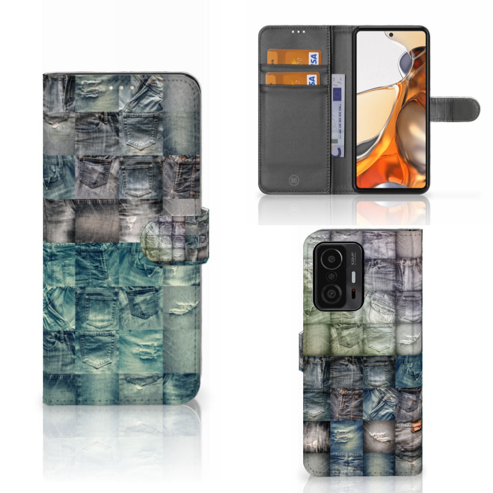Wallet Case met Pasjes Xiaomi 11T | 11T Pro Spijkerbroeken