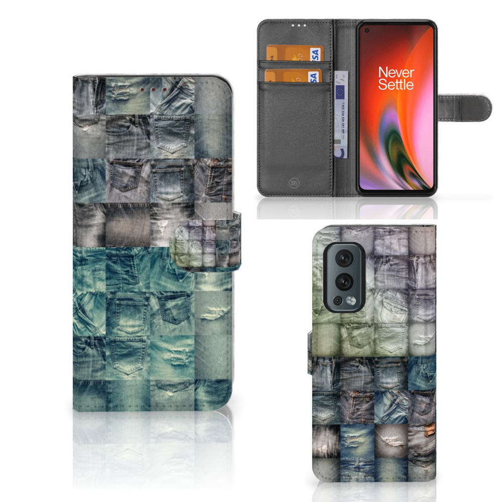 Wallet Case met Pasjes OnePlus Nord 2 5G Spijkerbroeken