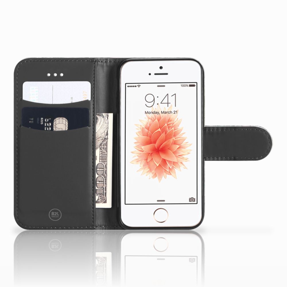Wallet Case met Pasjes Apple iPhone 5 | 5s | SE Spijkerbroeken