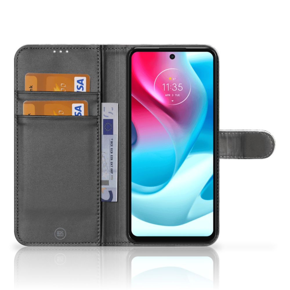 Wallet Case met Pasjes Motorola Moto G60s Spijkerbroeken