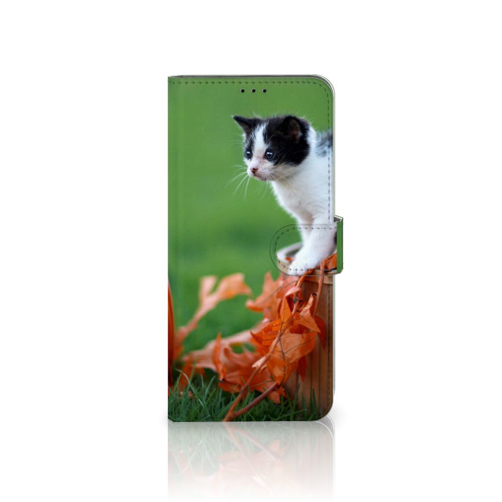 Motorola Edge 20 Pro Telefoonhoesje met Pasjes Kitten