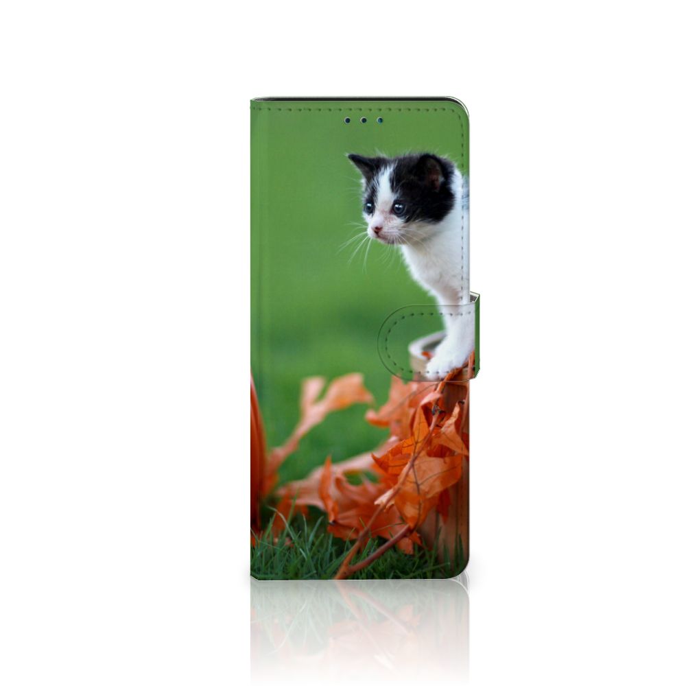 Sony Xperia 5III Telefoonhoesje met Pasjes Kitten