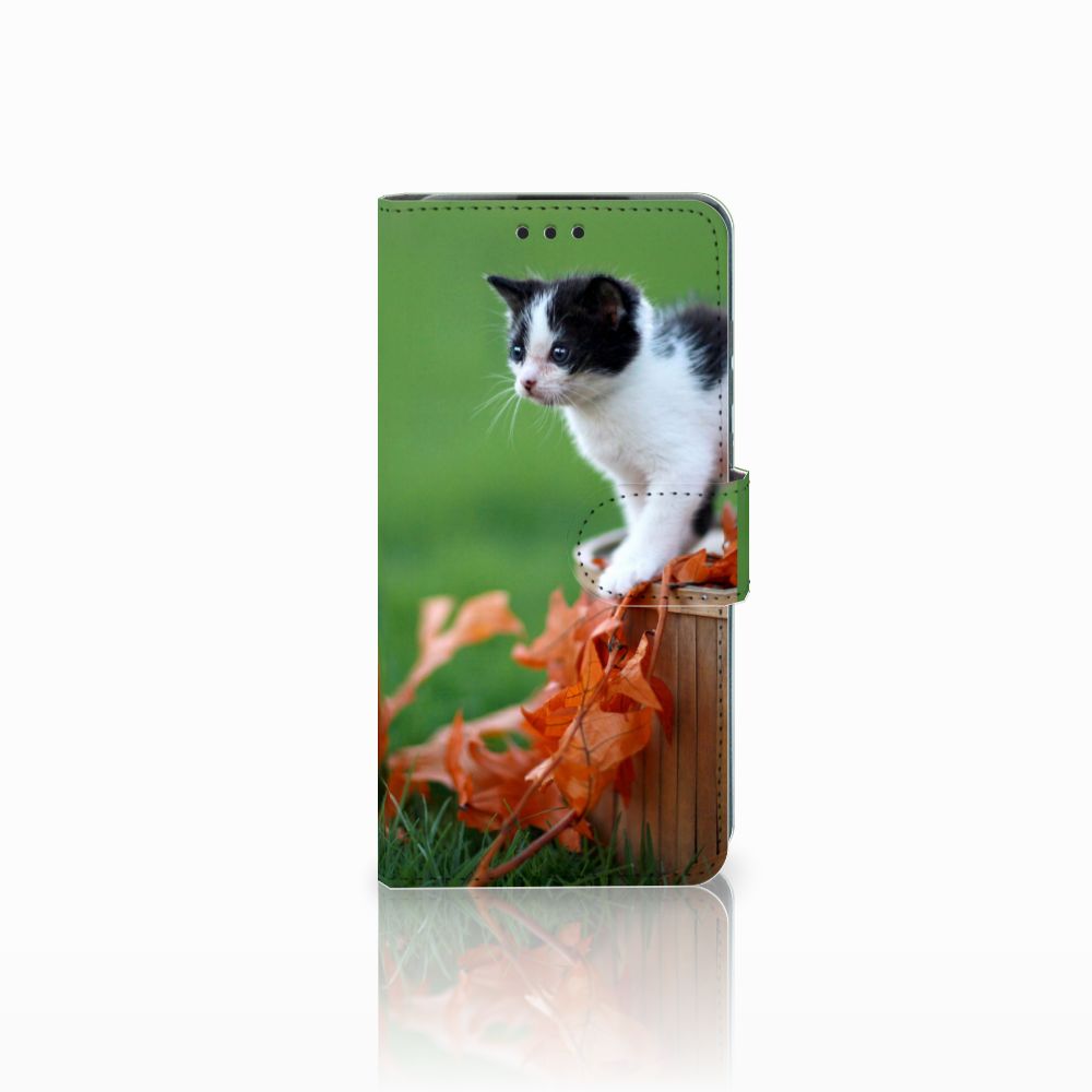 Huawei P30 Telefoonhoesje met Pasjes Kitten