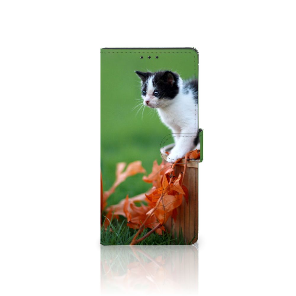 Samsung Galaxy A02s | M02s Telefoonhoesje met Pasjes Kitten