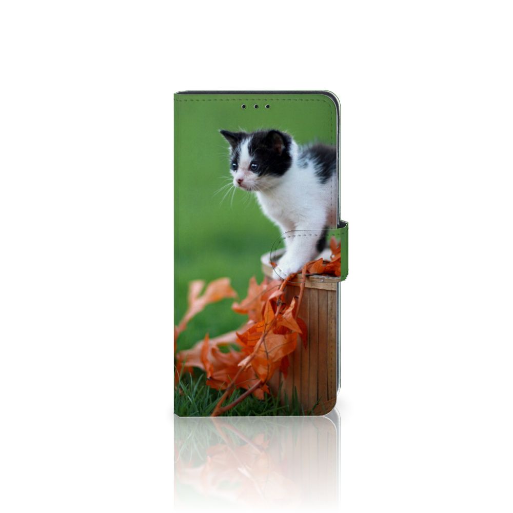 Xiaomi Mi Note 10 Lite Telefoonhoesje met Pasjes Kitten