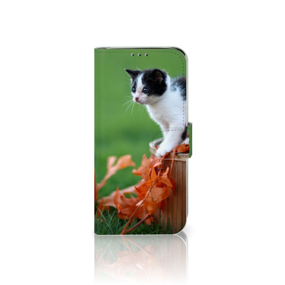 Samsung Galaxy A20e Telefoonhoesje met Pasjes Kitten