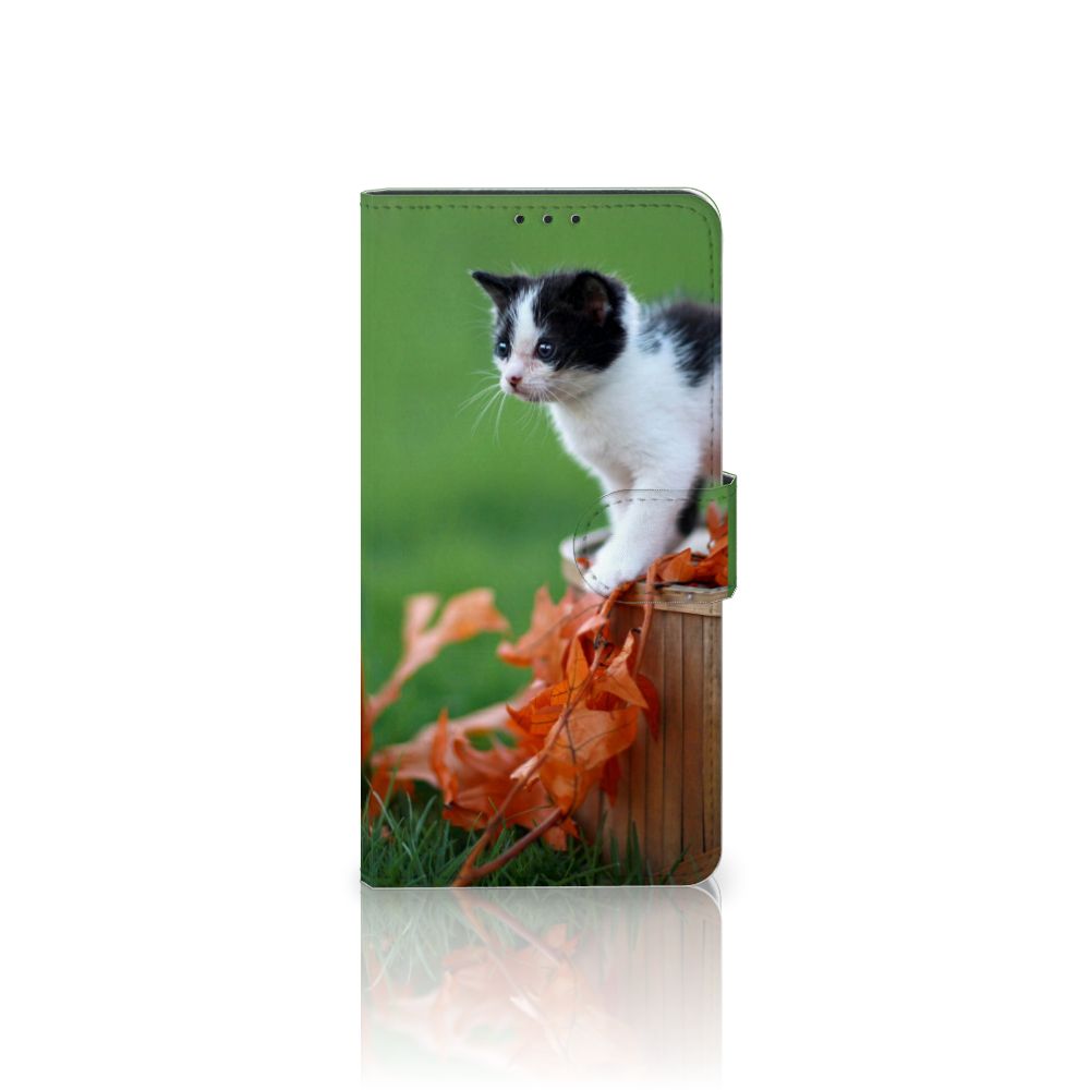 Xiaomi Mi Note 10 Pro Telefoonhoesje met Pasjes Kitten
