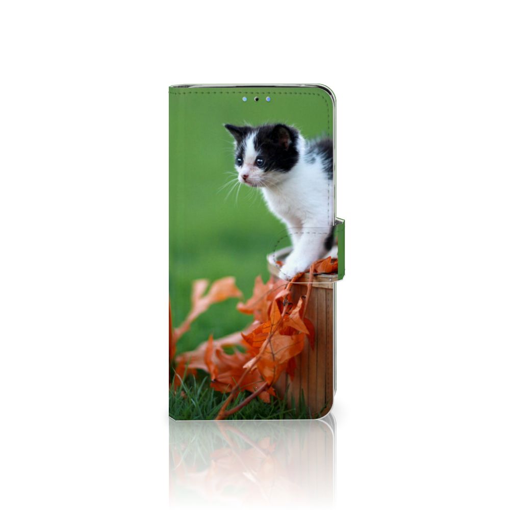 Huawei P30 Lite (2020) Telefoonhoesje met Pasjes Kitten