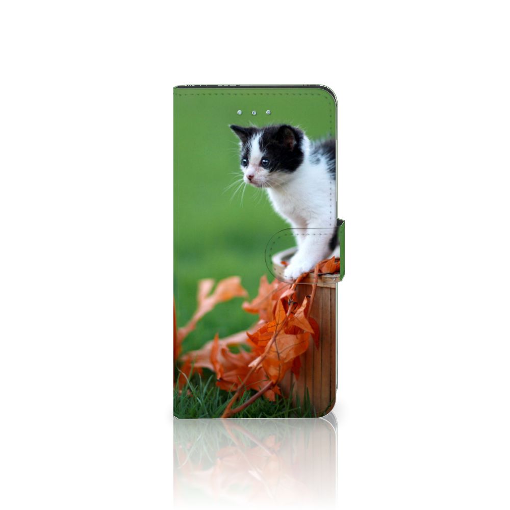 Apple iPhone 6 Plus | 6s Plus Telefoonhoesje met Pasjes Kitten