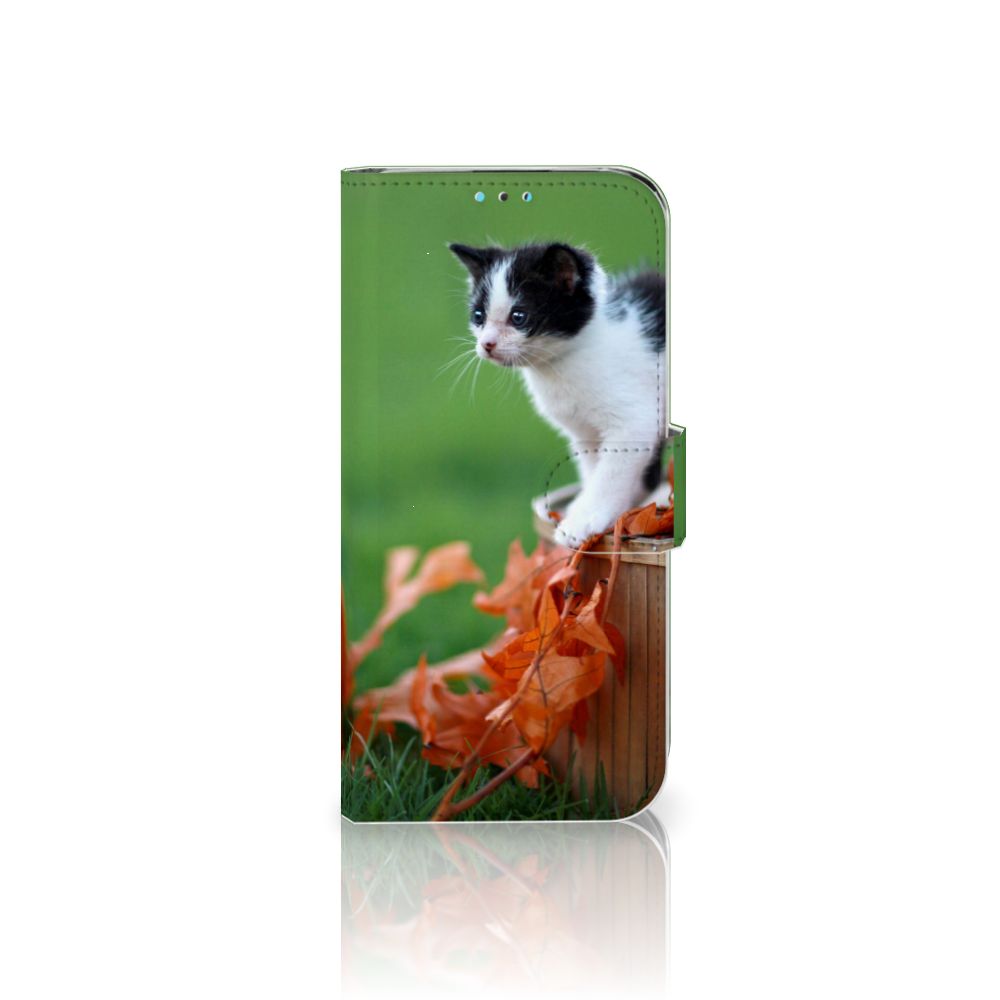 Huawei Y5 (2019) Telefoonhoesje met Pasjes Kitten
