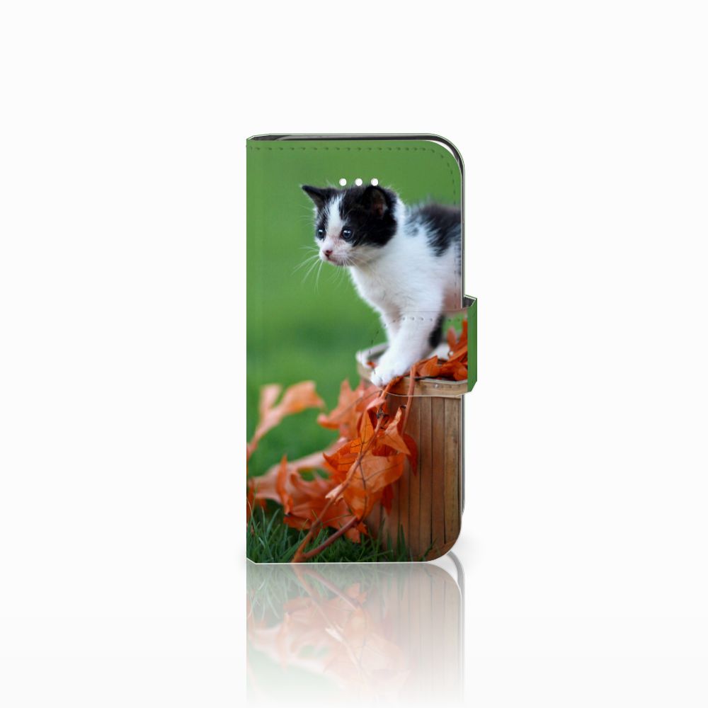 Apple iPhone 5 | 5s | SE Telefoonhoesje met Pasjes Kitten