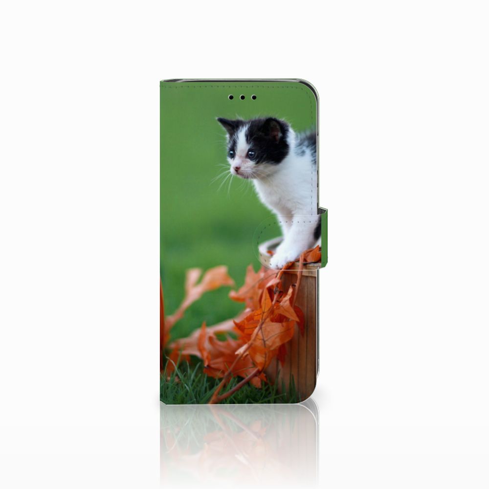 Huawei P20 Lite Telefoonhoesje met Pasjes Kitten