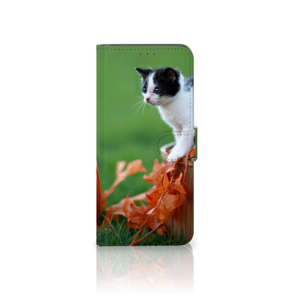 Samsung Galaxy S21 Plus Telefoonhoesje met Pasjes Kitten