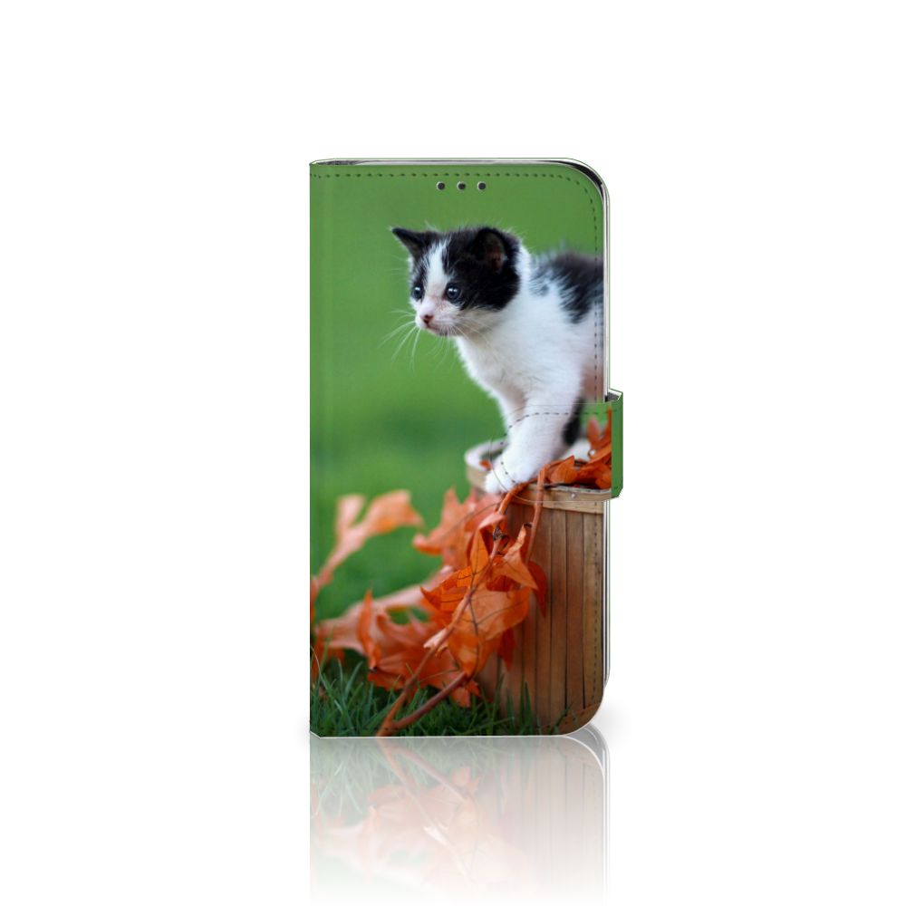 Xiaomi Mi A2 Lite Telefoonhoesje met Pasjes Kitten