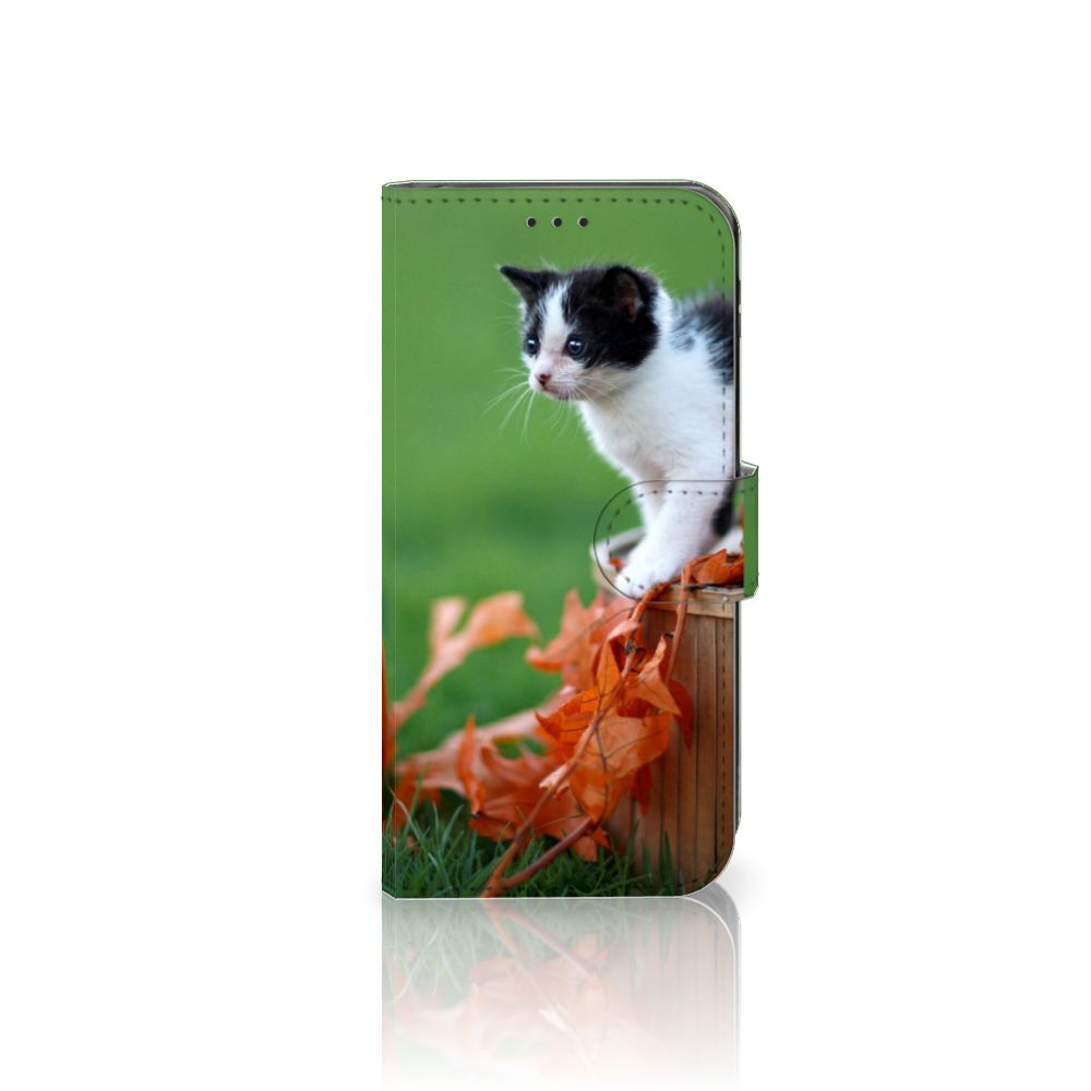Samsung Galaxy J5 2017 Telefoonhoesje met Pasjes Kitten