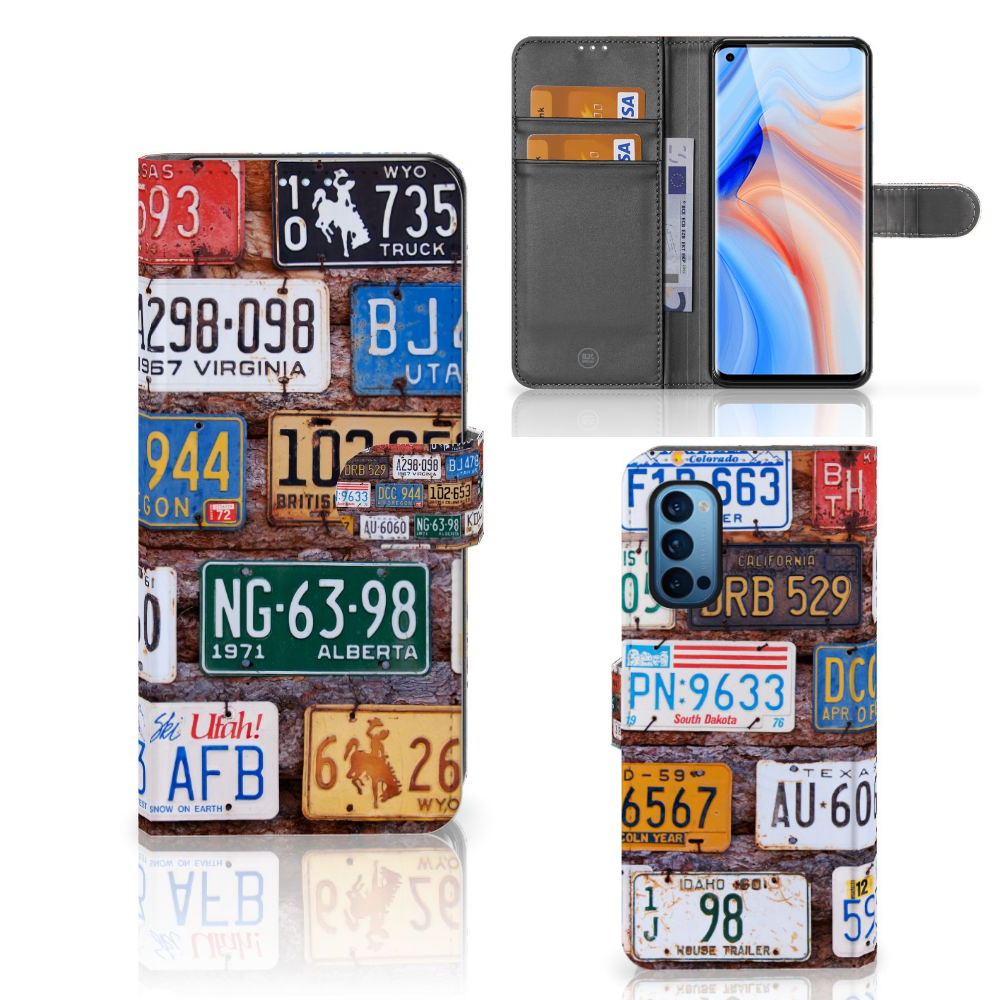 OPPO Reno 4 Pro 5G Telefoonhoesje met foto Kentekenplaten