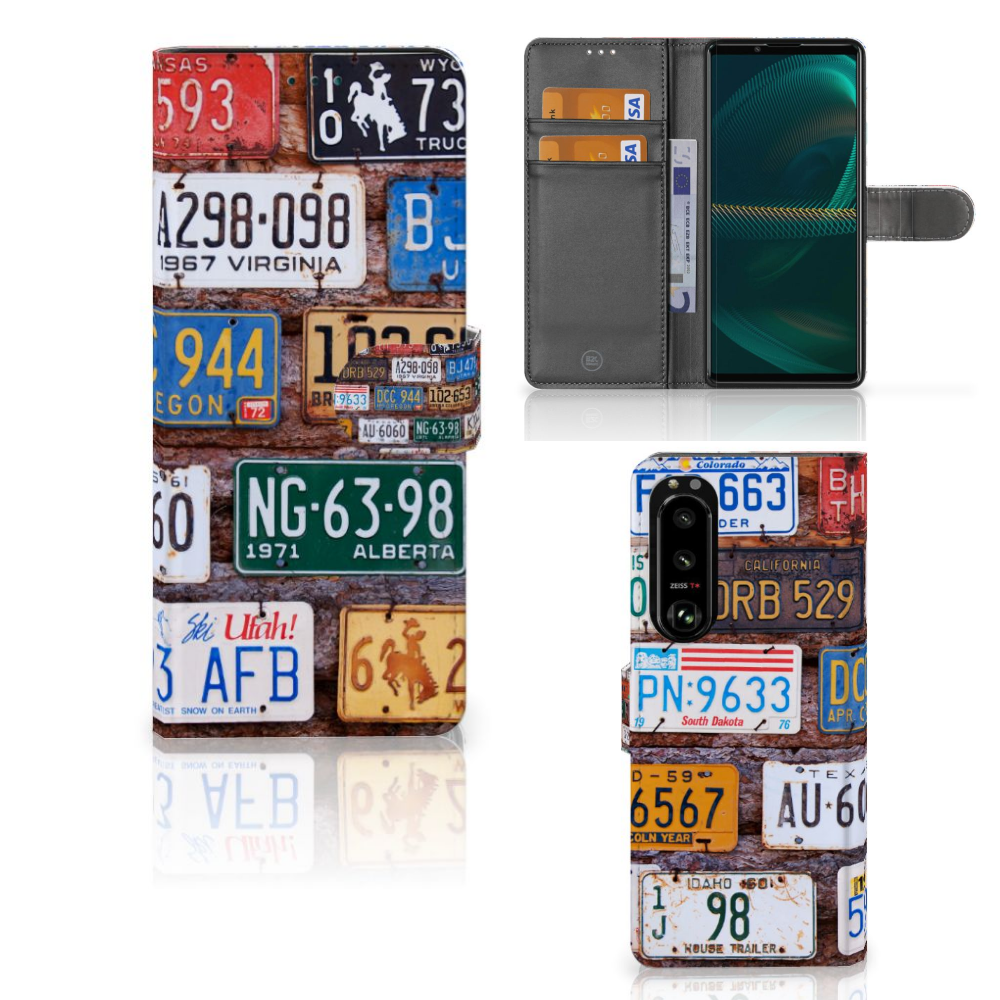 Sony Xperia 5III Telefoonhoesje met foto Kentekenplaten