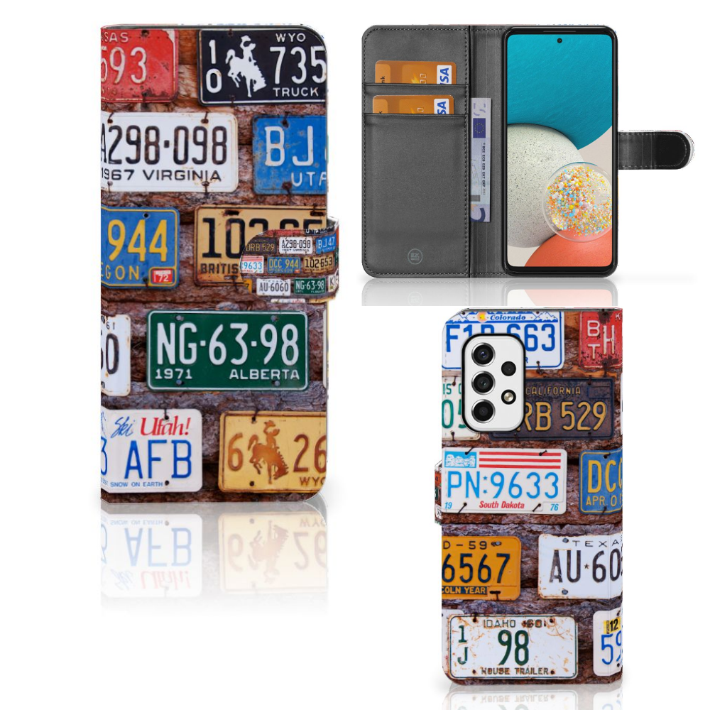 Samsung Galaxy A53 Telefoonhoesje met foto Kentekenplaten