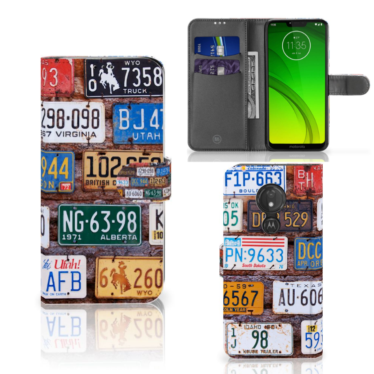 Motorola Moto G7 Power Telefoonhoesje met foto Kentekenplaten