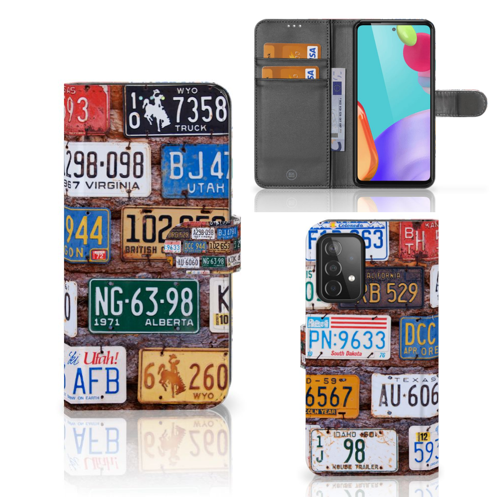Samsung Galaxy A52 Telefoonhoesje met foto Kentekenplaten