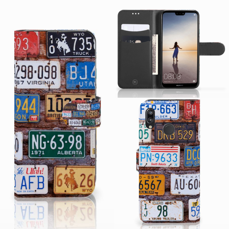 Huawei P20 Lite Telefoonhoesje met foto Kentekenplaten