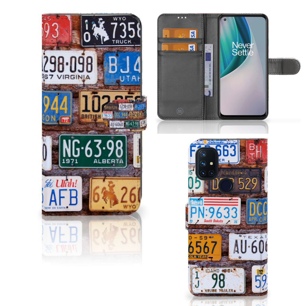 OnePlus Nord N10 Telefoonhoesje met foto Kentekenplaten