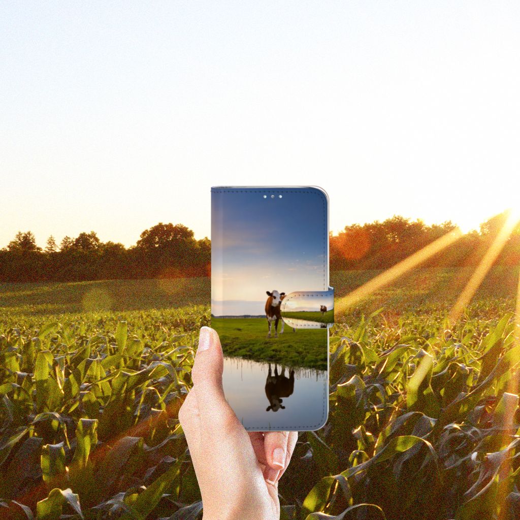 Samsung Galaxy A71 Telefoonhoesje met Pasjes Koe