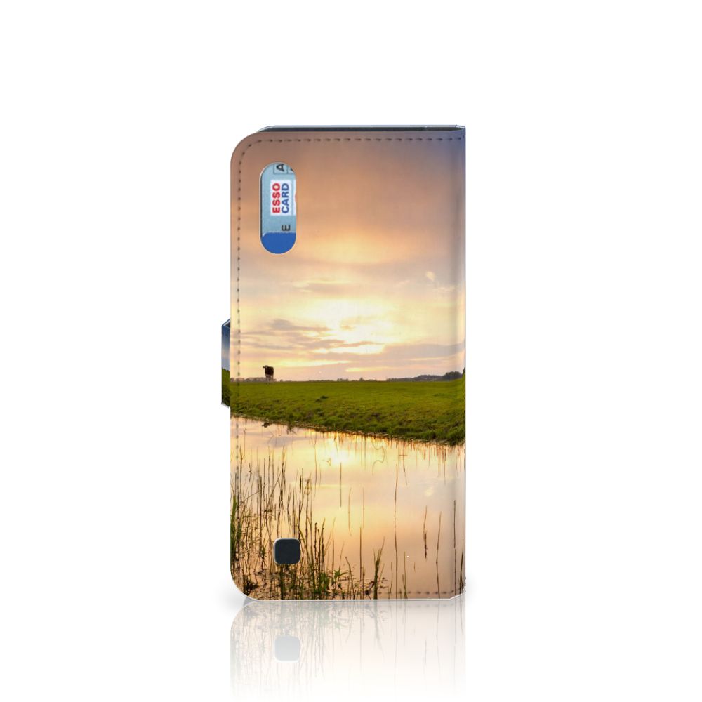 Samsung Galaxy M10 Telefoonhoesje met Pasjes Koe