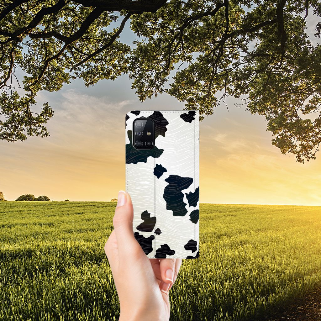 Samsung Galaxy A71 Hoesje maken Koeienvlekken