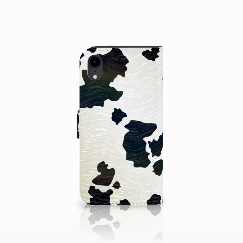 Apple iPhone Xr Telefoonhoesje met Pasjes Koeienvlekken
