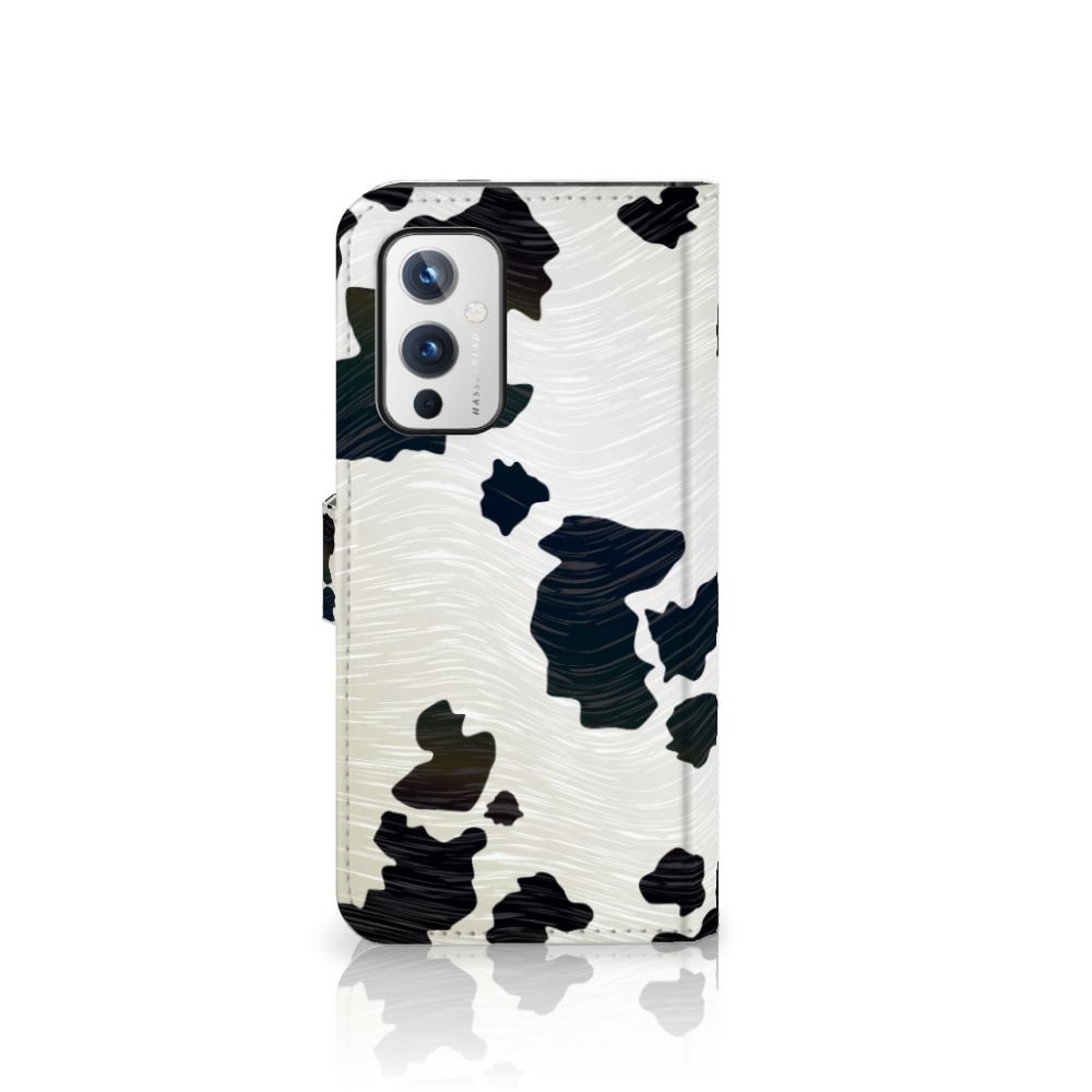 OnePlus 9 Telefoonhoesje met Pasjes Koeienvlekken