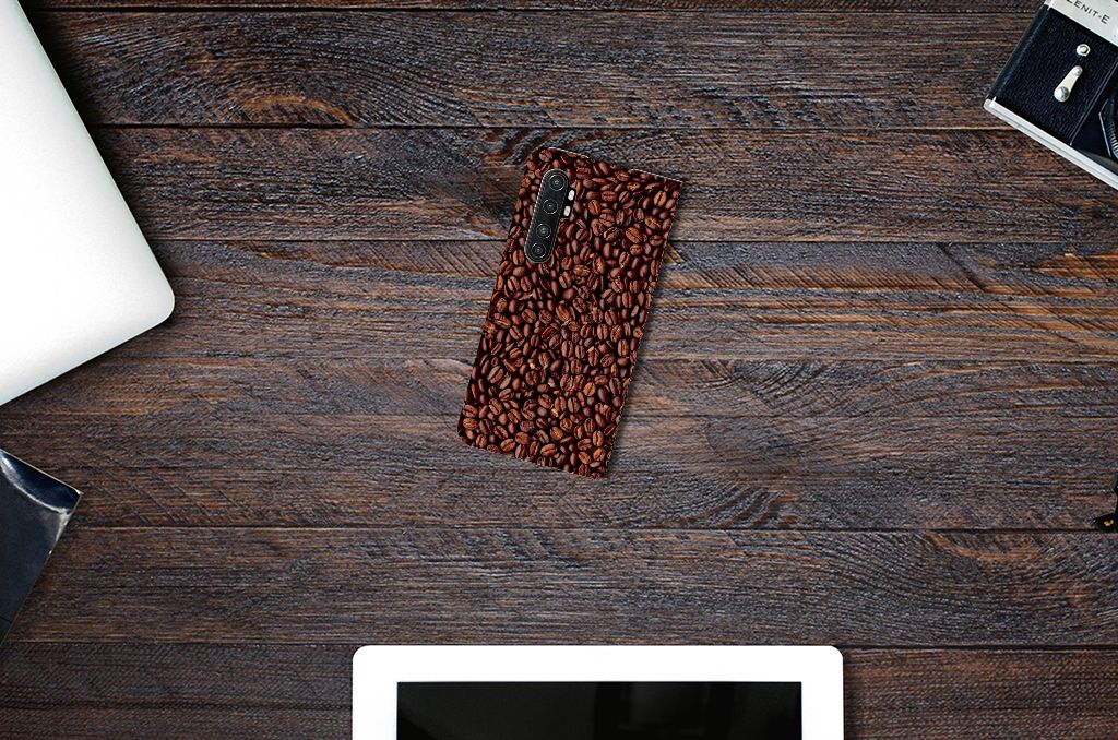 Xiaomi Mi Note 10 Lite Flip Style Cover Koffiebonen