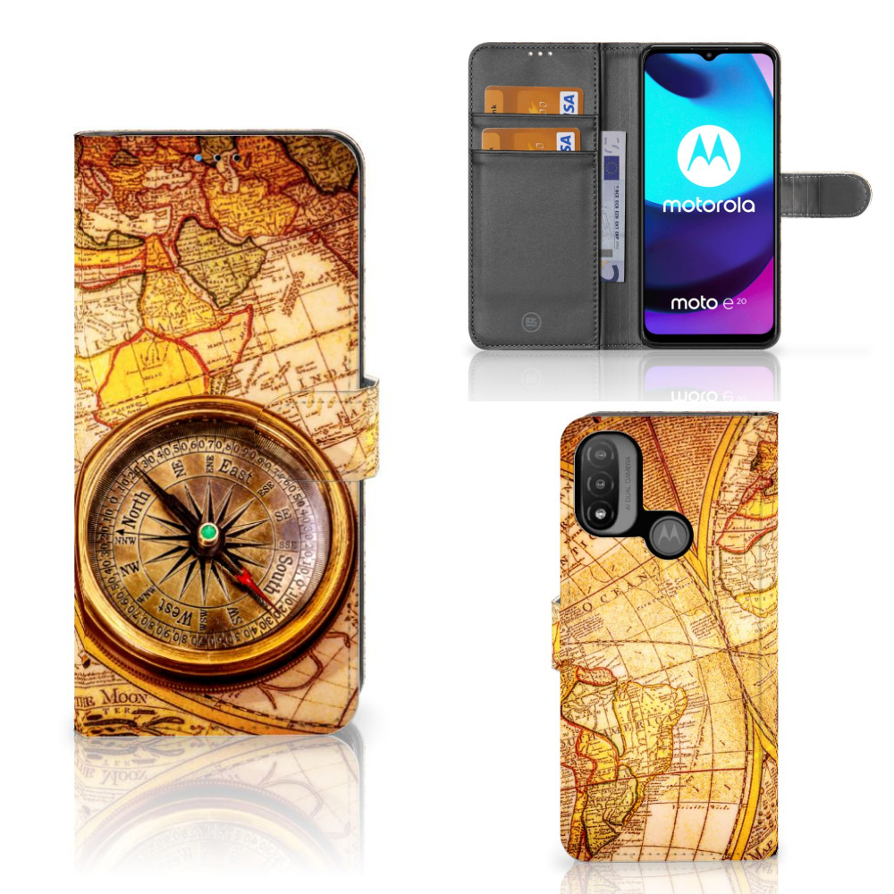 Motorola Moto E20 | E30 | E40 Flip Cover Kompas